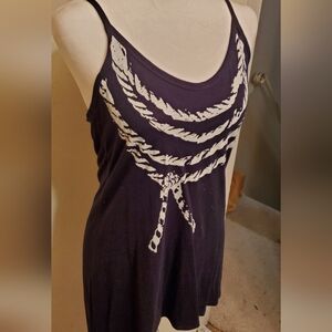 CAbi- #836 Ahoy Tank, Navy, size Med